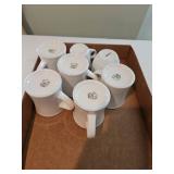 White Iron Stone Buffalo China coffee cups