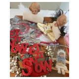 Miscellaneous Victorian style and glittery Christmas decor