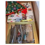 Miscellaneous Christmas decor and vintage wrapping paper