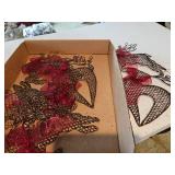 Glittery metal stylized reindeer
