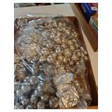 All silver Christmas ornaments