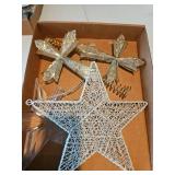 Star and cross ornaments
