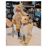 Vintage Santa and sheep