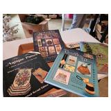 Antique and collectibles price guide books, purses, costume jewelry, and buttons
