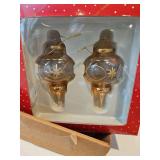 Four, boxes of Christmas ornaments from Dillard