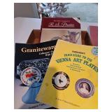 Collectors price guide books, Granite wear, Vienna art plates, RS pressia, Mccoy