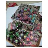 Crystal berries and fruit Christmas decor