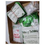 Fake frosty snow