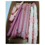 Miscellaneous pink candles