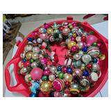 Ornament wreath in wreath holder