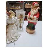 Christmas angel, Christmas angel glass vase, Santa decanter