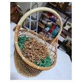 Small decorative wicker basket