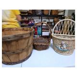 Three decorative baskets