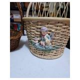 Three decorative baskets