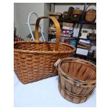 Large woven basket small bushel basket