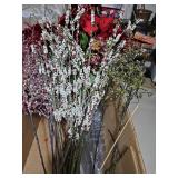 Miscellaneous Christmas beaded and plastic Floral