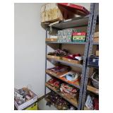 6 shelf metal shelving unit, pick up only at end of sale, contents not included