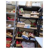 Black metal for shelf unit, pick up at end of sale only, contents not included