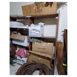 48-in by approximately 60 inch wood multi-shelves, pick up at end of sale only, contents not included
