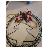 Metal card holder wreath