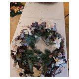 Large decorated grapevine wreath