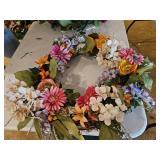 Medium size spring time wreath with flowers