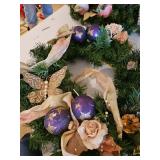Purple and gold themed wreath