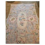 5x7 pink floral shaped rug
