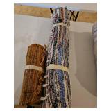 Woven area rug and small woven Runner