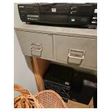 Two drawer metal file