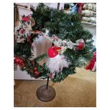 18-in Christmas wreath, stand not included
