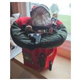 12-in tall fat Santa with toys
