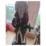 Approximately 14 in tall homemade Santa
