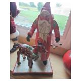 Santa with reindeer