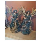 Care of paper mache angels, approximately 18 in tall