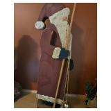 Flat wood cut out of Santa