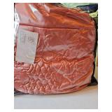 Pink full size satin comforter