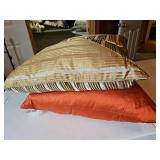 17 and 20-in decorative satin pillows