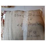 17 and 19-in decorative pillows