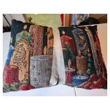 Two, Christmas pillows