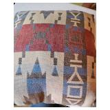 Three, Southwest themed pillows, 17-in