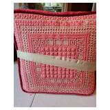 Needlepoint and decorative stitched pillows