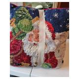 Pair of 12-in Christmas pillows
