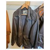 Birch Bay size large leather bomber jacket