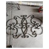 Large wrought iron candle holder