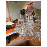 Vintage Crystal Chandelier with 8 Arms