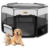 X-Large Dog Playpen, Portable Pet Play Pen for Cat, Puppies, Rabbits, Chickens, Foldable Large-Capacity Pet Tent for Indoor/Outdoor Travel Camping (Size XL Without Carry Bag)