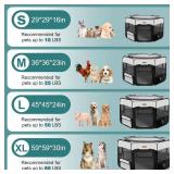 X-Large Dog Playpen, Portable Pet Play Pen for Cat, Puppies, Rabbits, Chickens, Foldable Large-Capacity Pet Tent for Indoor/Outdoor Travel Camping (Size XL Without Carry Bag)