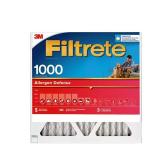 Filtrete Allergen Defense 20 in. W X 20 in. H X 1 in. D 1000 MPR Pleated Air Filter 4 pk