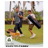 KingCamp Oversized Camping Folding Chair, Heavy Duty 450 LBS with Lumbar Support, Padded seat with Cup Holder&Cooler Bag, Ideal for Camp, Fishing, Sports Event, Backyard, Patio, Lawn (Lava Green)